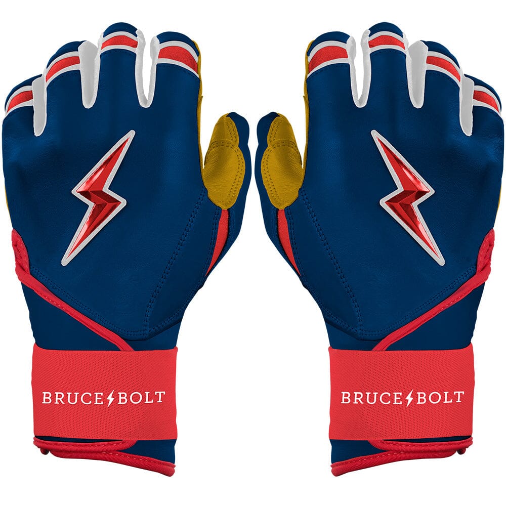 PREMIUM PRO Patriot Series Long Cuff Batting Gloves | FOURTH OF JULY- thumb 1