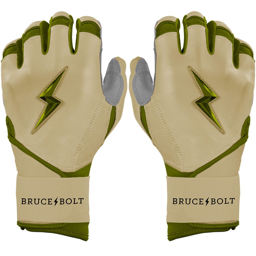 Patriot Series Long Cuff Batting Gloves - Military Beige