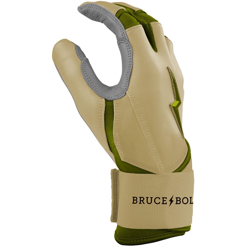 NEW Bruce Bolt Premium Pro MEGREM Series LONG CUFF Batting Gloves YOUTH SMALL NEW Bruce Bolt Premium Pro MEGREM Series LONG CUFF Batting Gloves YOUTH SMALL