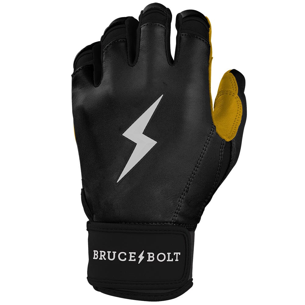 PREMIUM PRO Short Cuff Batting Gloves | BLACK- thumb 3