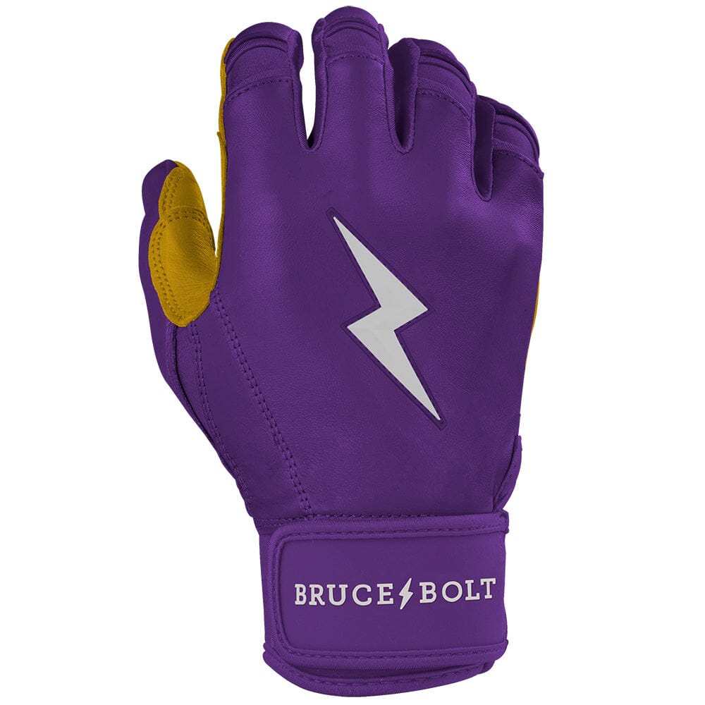 PREMIUM PRO Short Cuff Batting Gloves | PURPLE- thumb 3