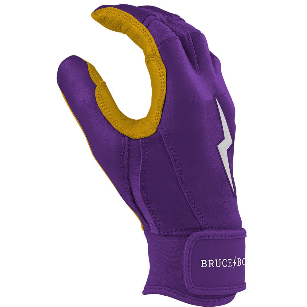 PREMIUM PRO Short Cuff Batting Gloves | PURPLE- thumb 5