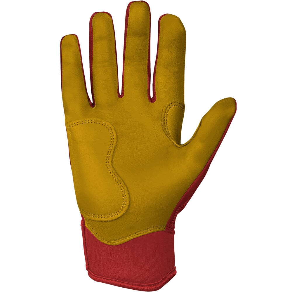 PREMIUM PRO Short Cuff Batting Gloves | RED- quickbuy