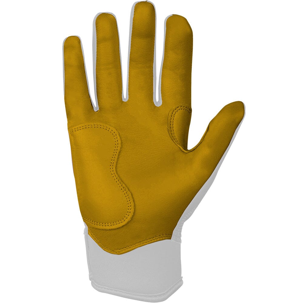 PREMIUM PRO Short Cuff Batting Gloves | WHITE- thumb 2