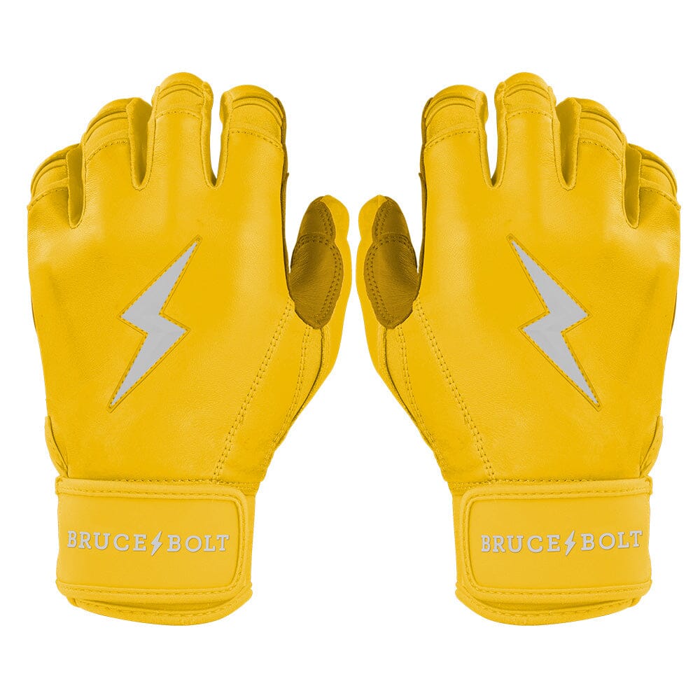 BRUCE BOLTブルースボルト　プレミアムプロ　オリジナルシリーズ　イエロー Yellow Batting Gloves | Men's Baseball Batting Gloves – BRUCE BOLT