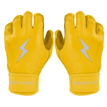 PREMIUM PRO Short Cuff Batting Gloves | YELLOW