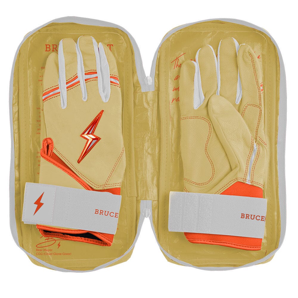 Max Clark Signature Series Long Cuff Batting Gloves - Clark Ivory- thumb 8