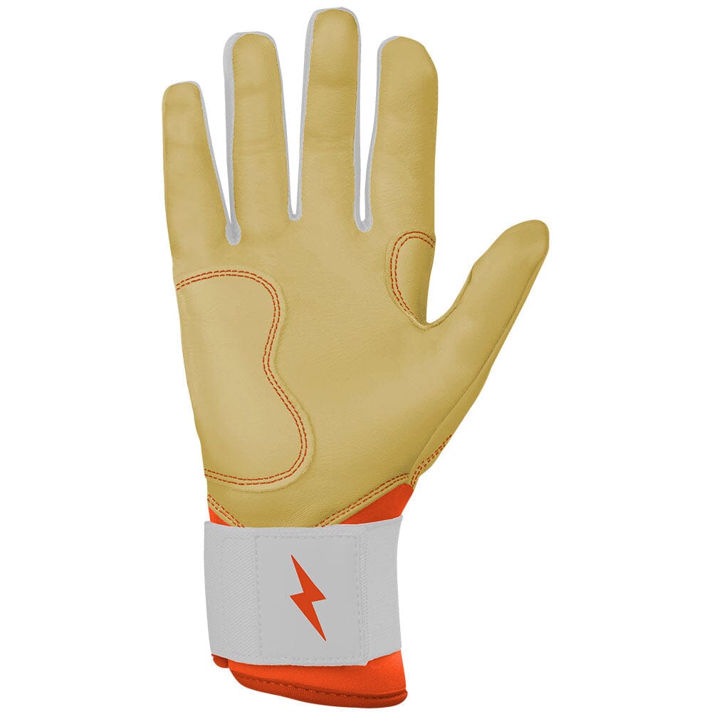 Max Clark Signature Series Long Cuff Batting Gloves - Clark Ivory- quickbuy
