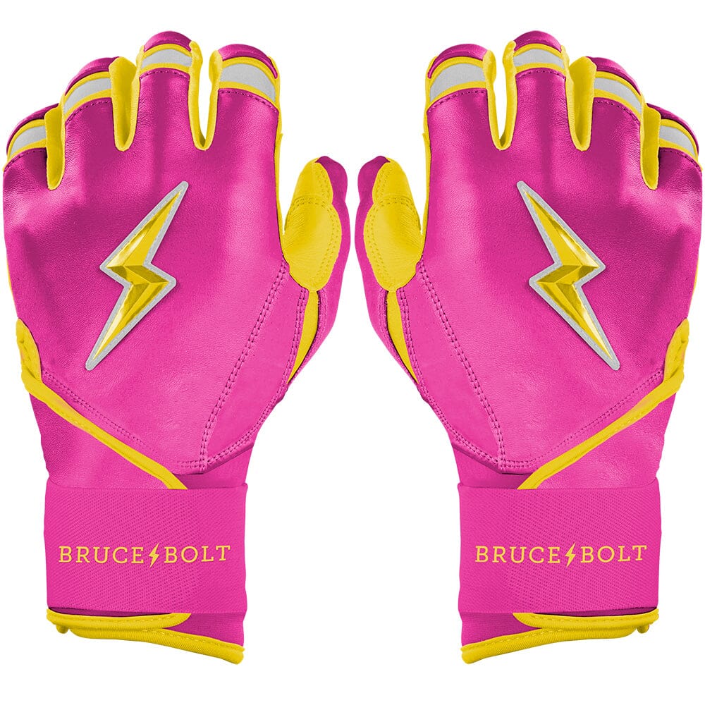 Dexter McCleon Jr. Signature Series Long Cuff Batting Gloves - Pink Lemonade- quickbuy