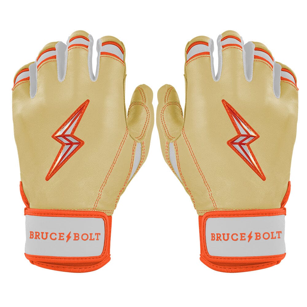Max Clark Signature Series Short Cuff Batting Gloves - Clark Ivory- quickbuy