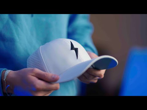 BRUCE BOLT Classic 6-Panel Snapback Hat - GREY w/ BLACK BOLT- thumb 6