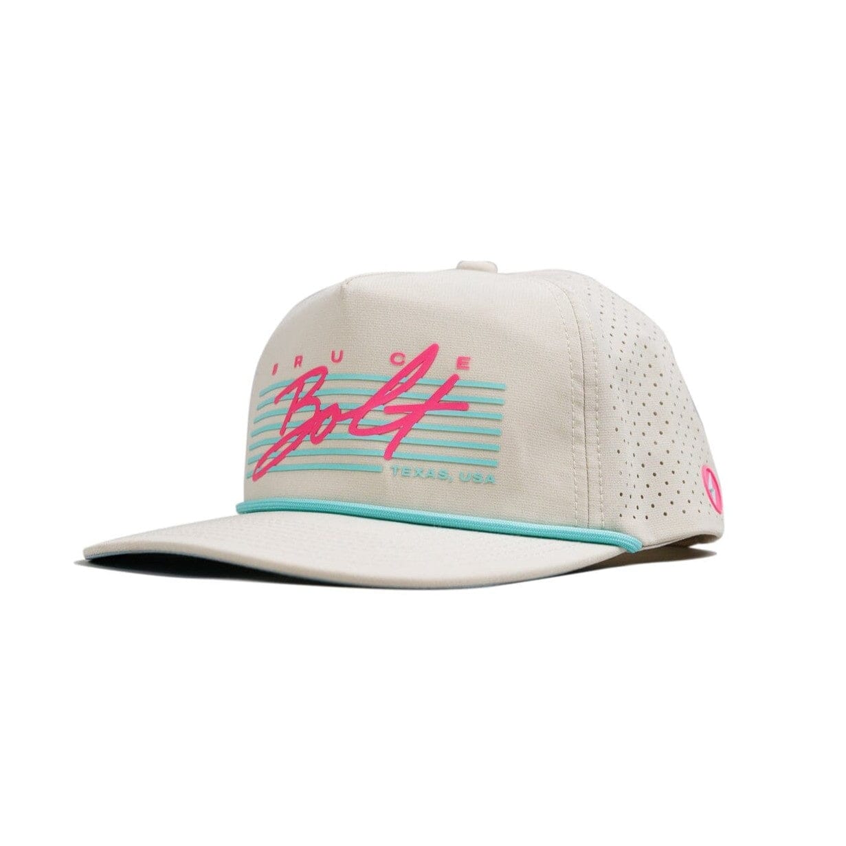 San Diego Stripe Rope Hat - Tan- thumb 2