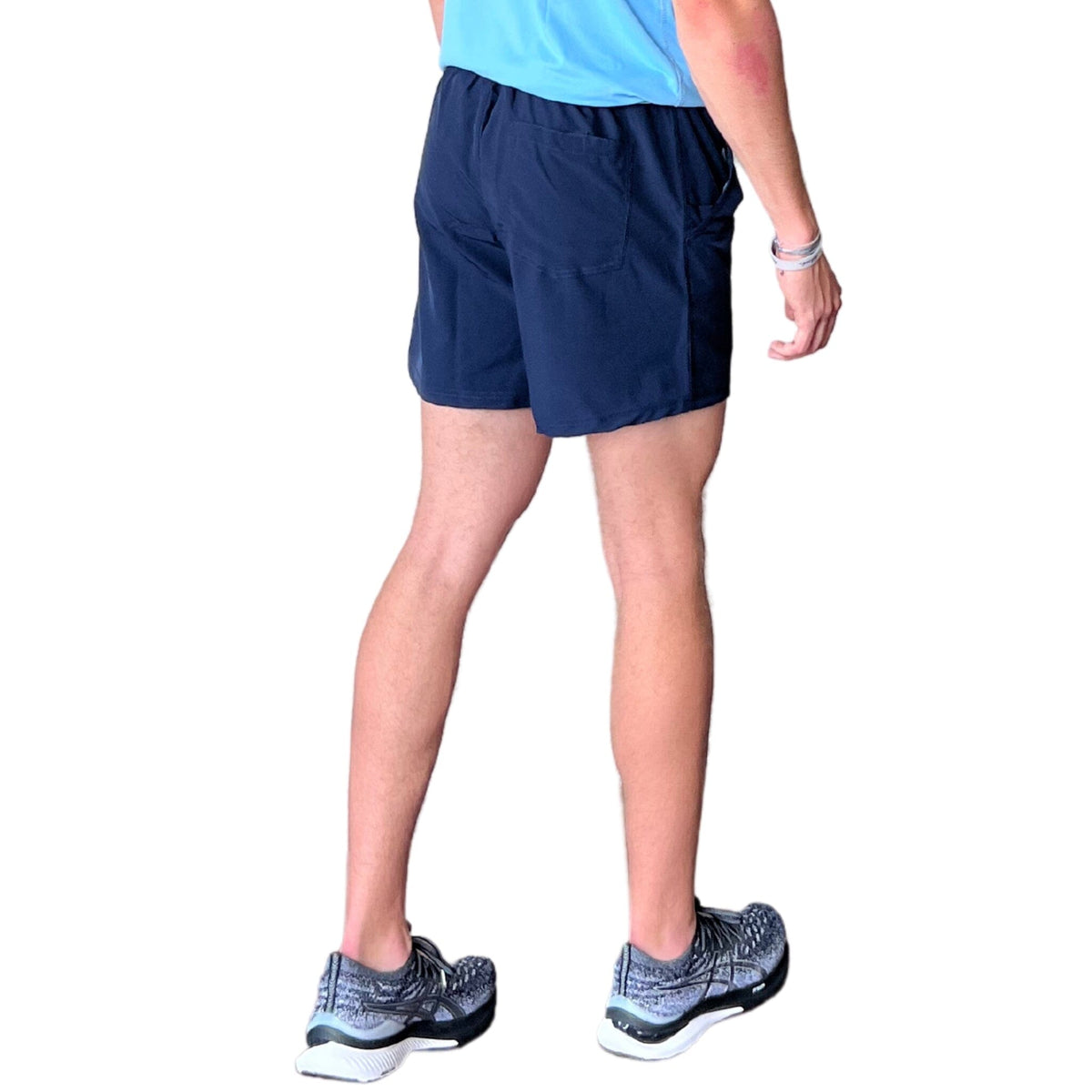Navy Five Inch Navy 5 inch Inseam Athletic Shorts | Men's Baseball Shorts – BRUCE BOLT
