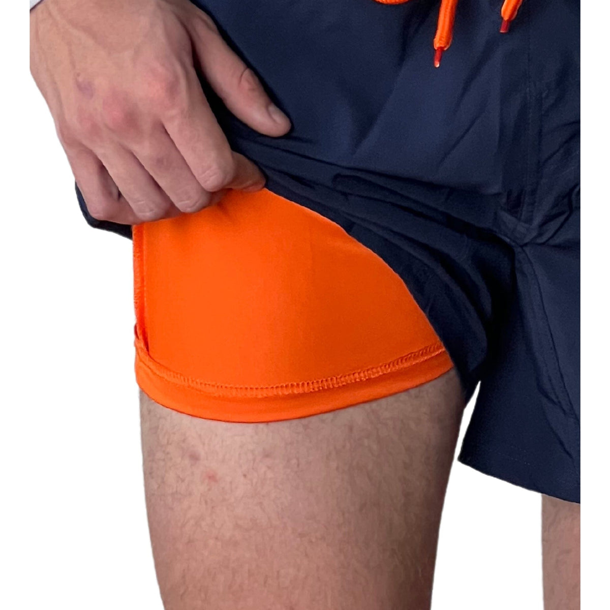 Navy 5 inch Inseam Athletic Shorts | Men's Baseball Shorts – BRUCE BOLT