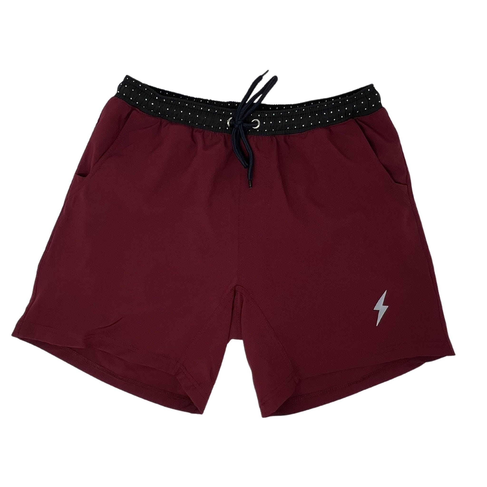 BRUCE BOLT 7" SHORTS - MAROON- thumb 1