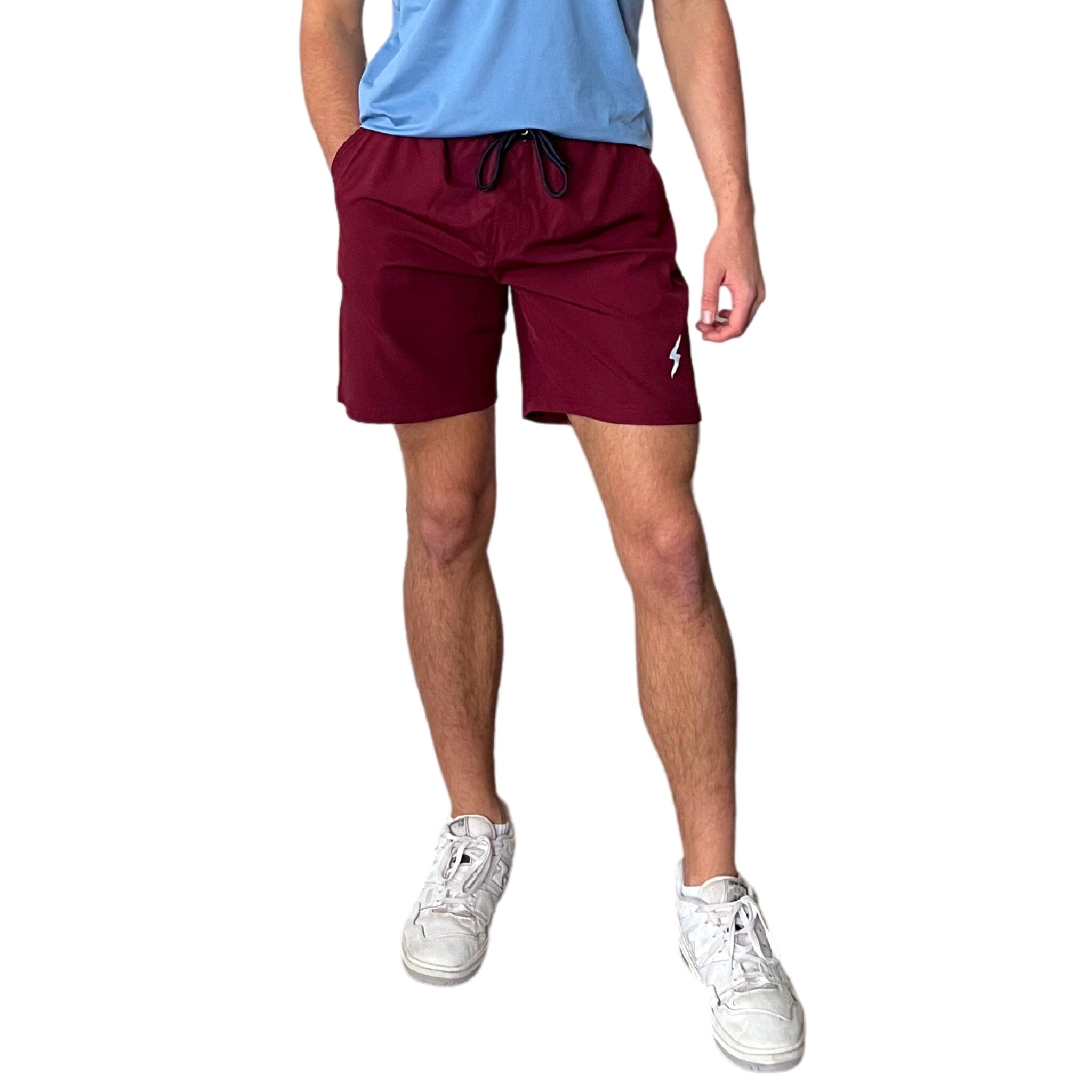 BRUCE BOLT 7" SHORTS - MAROON- thumb 2