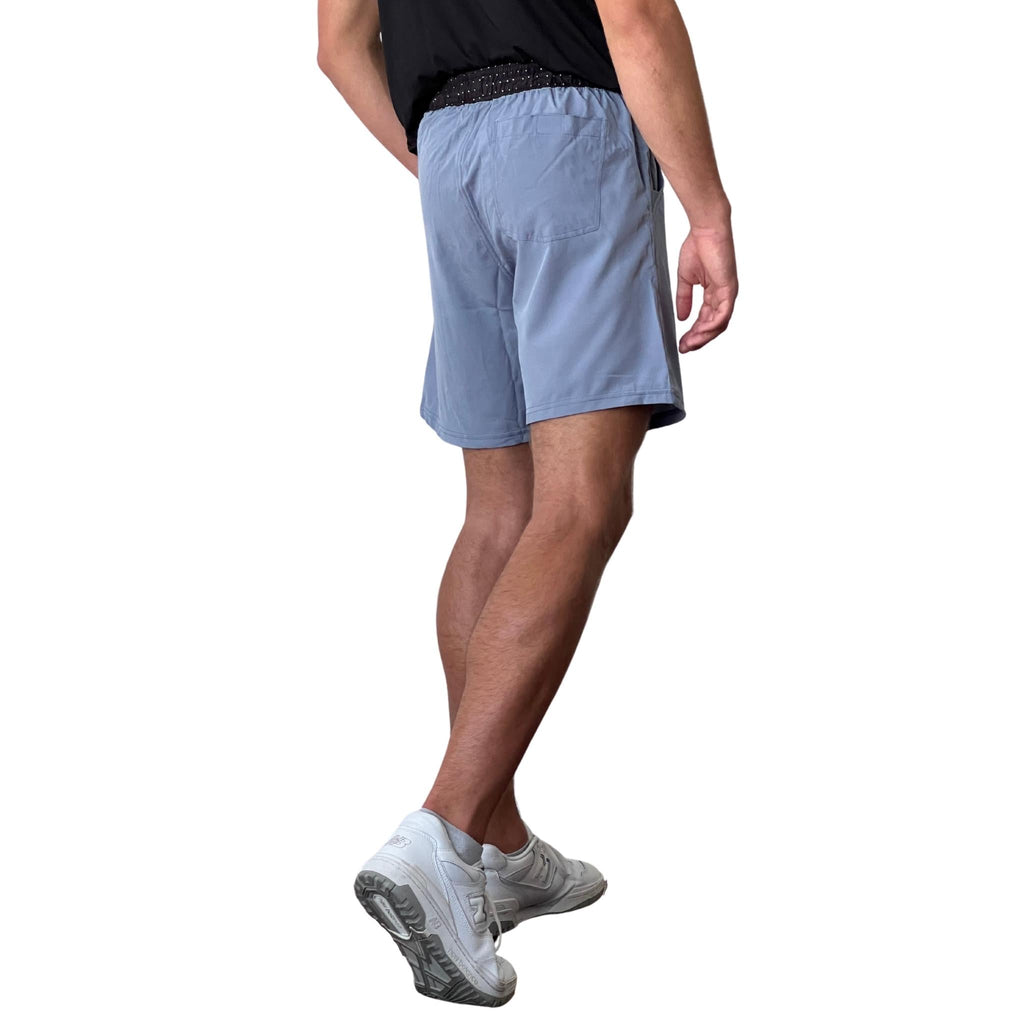 Steel Blue 7 inch Inseam Athletic Shorts | Baseball Shorts – BRUCE BOLT