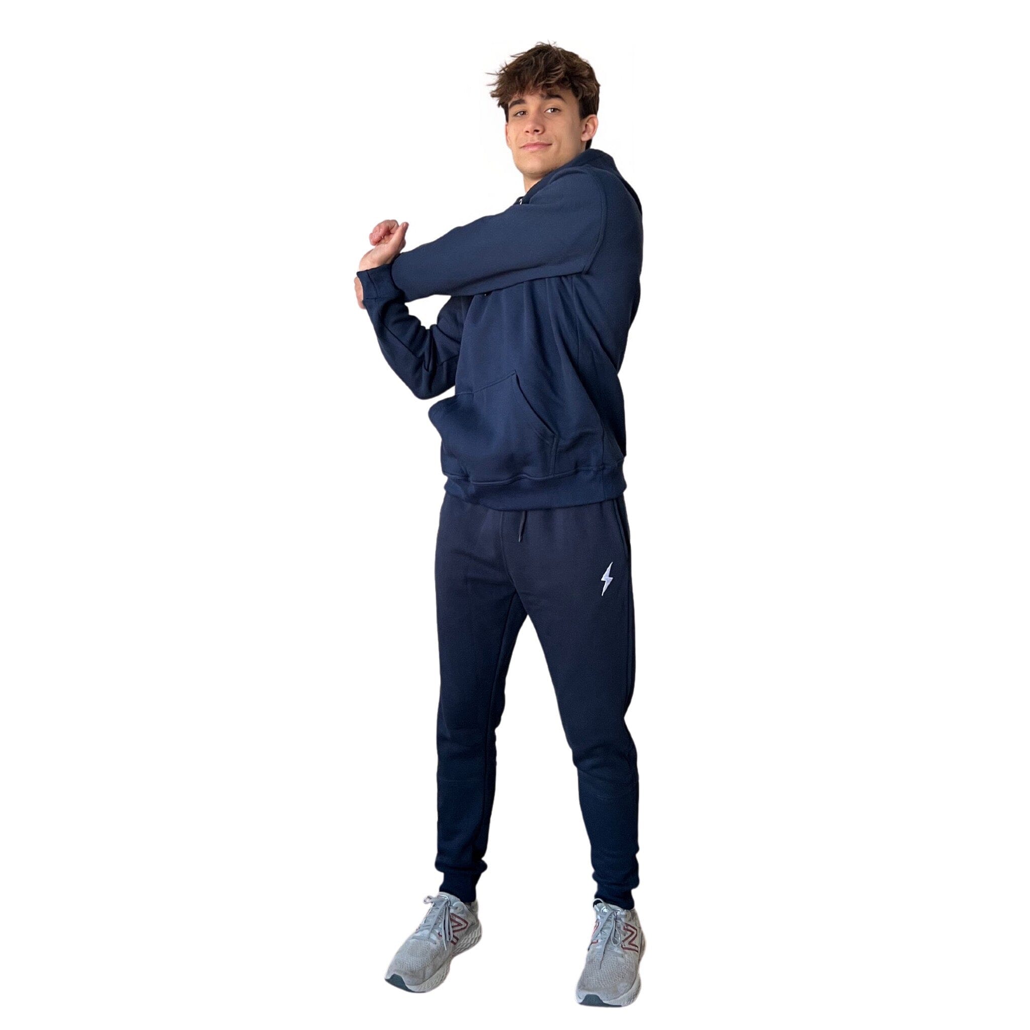 BRUCE BOLT Cotton Joggers - NAVY- thumb 6