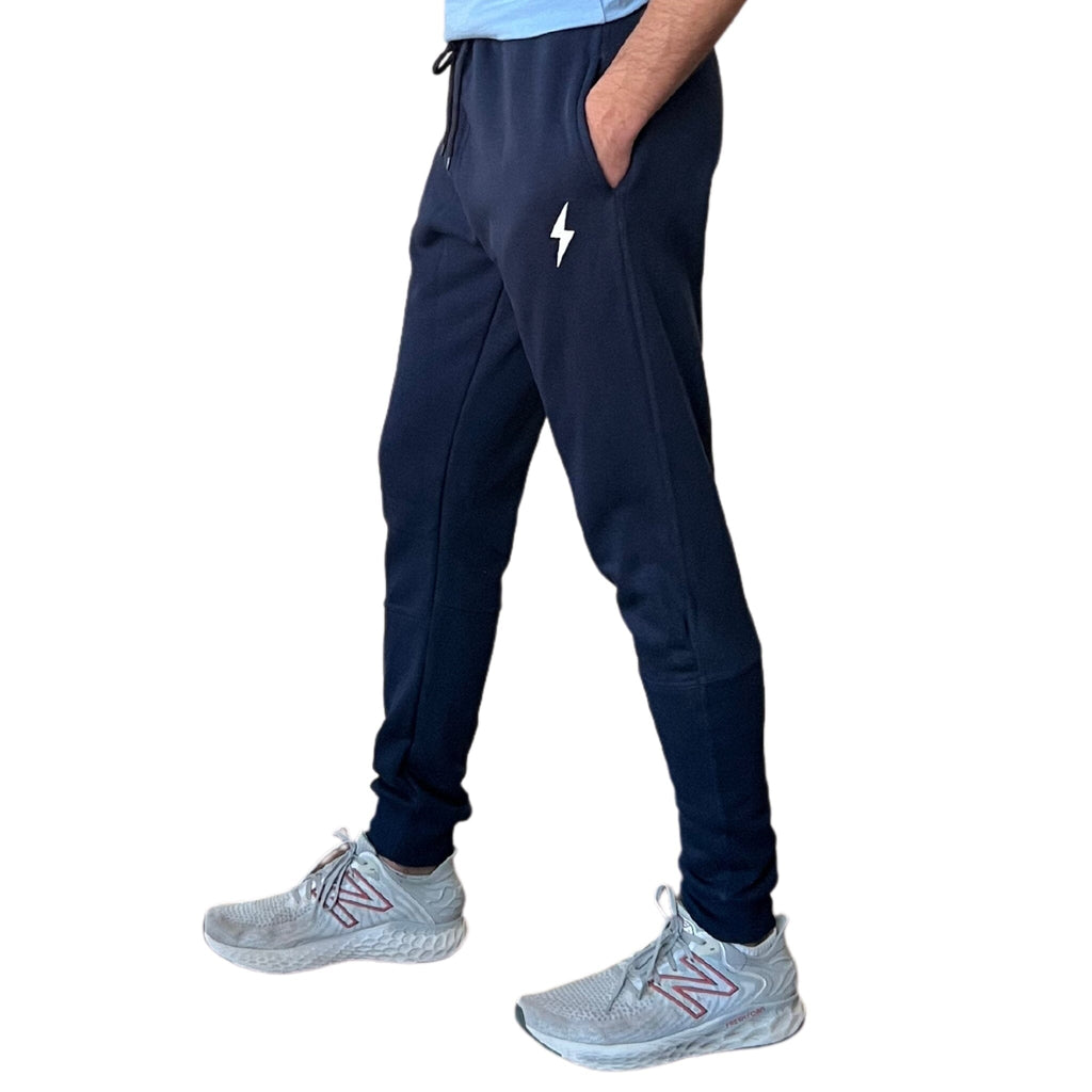 BRUCE BOLT Navy Cotton Joggers are easily the most comfortable 80/20 cotton poly blend joggers in our line up.  Edit alt text