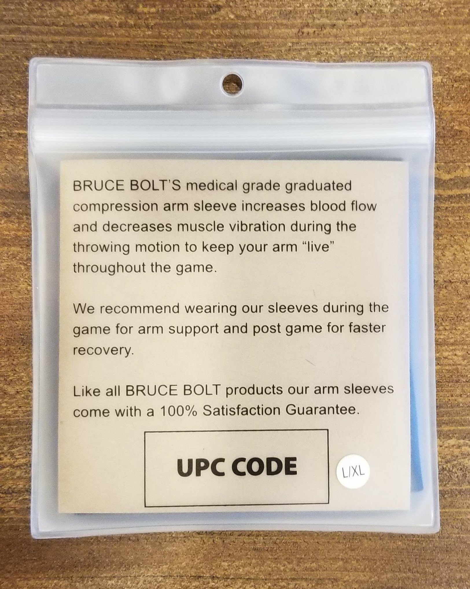 BRUCE BOLT Graduated Compression Premium Arm Sleeve - BLACK- thumb 5