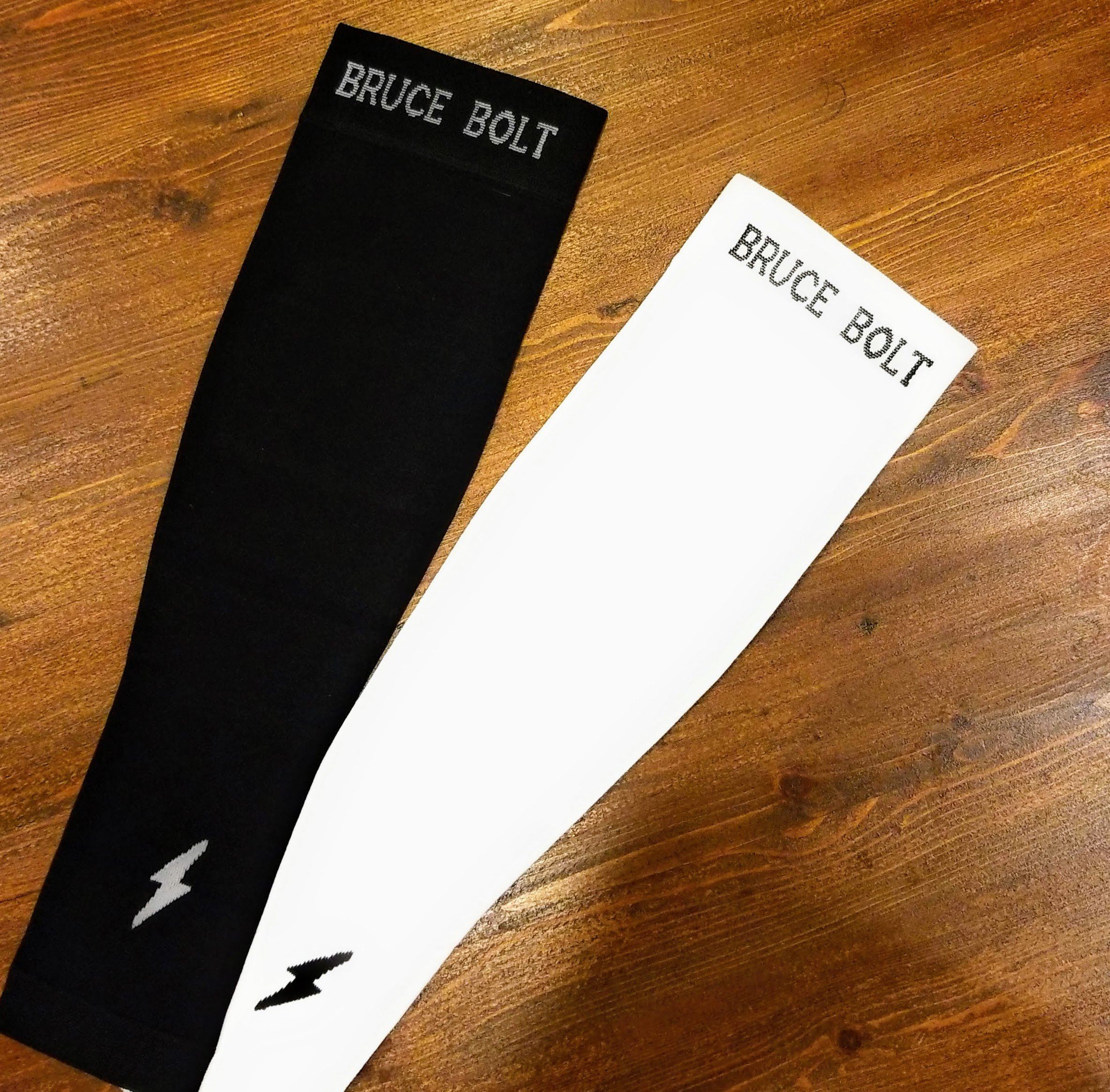 Black Arm Sleeves for Baseball, Football, & Basketball BRUCE BOLT