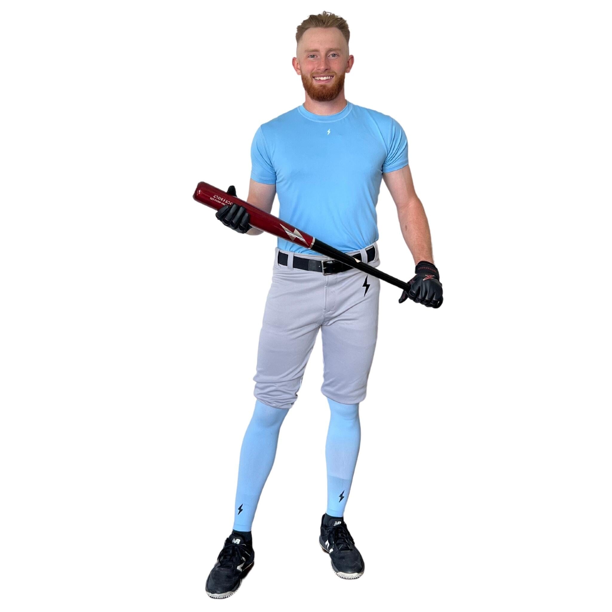BRUCE BOLT Premium Pro Baseball Short - GREY- thumb 4