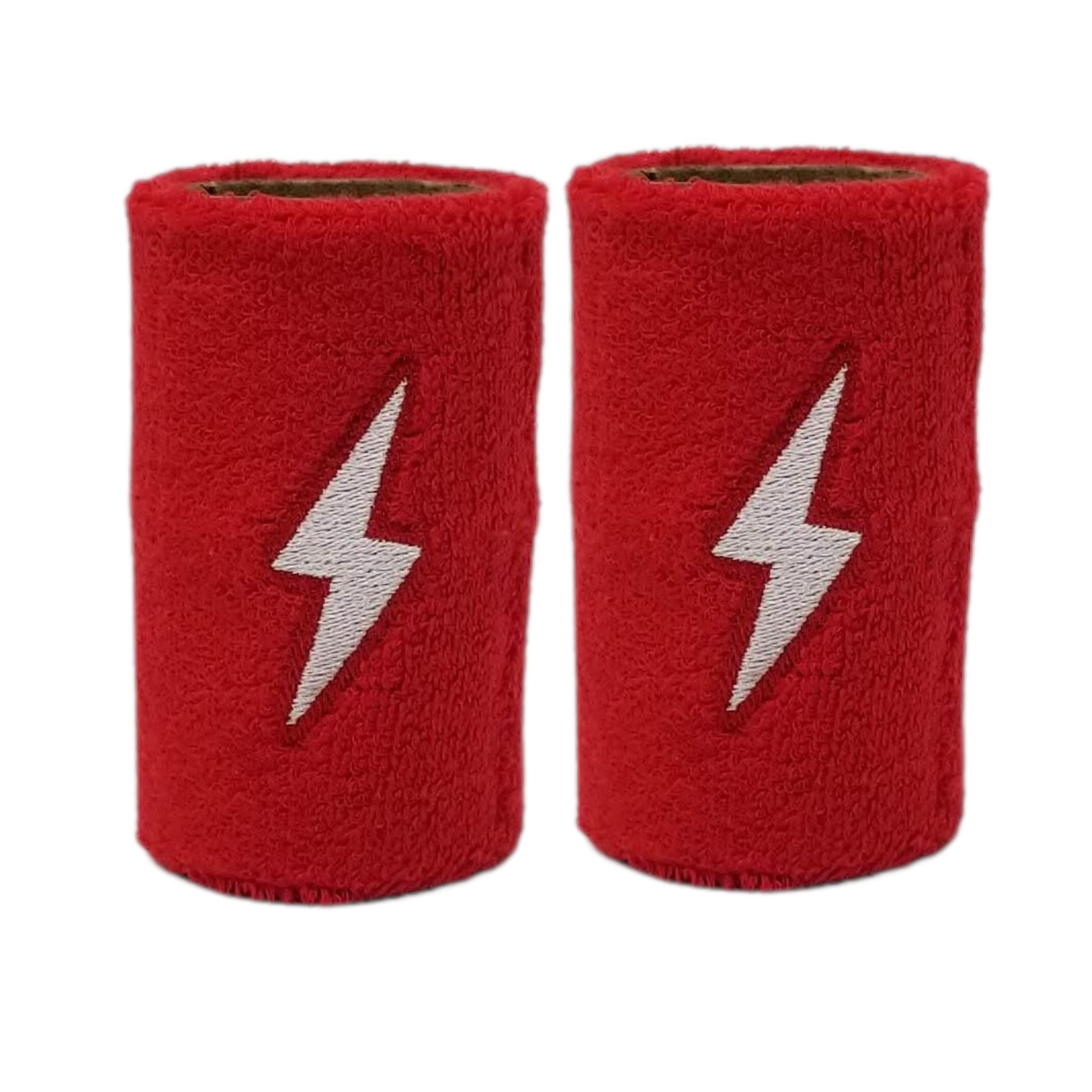 BRUCE BOLT Premium Pro Wrist Bands - RED- quickbuy