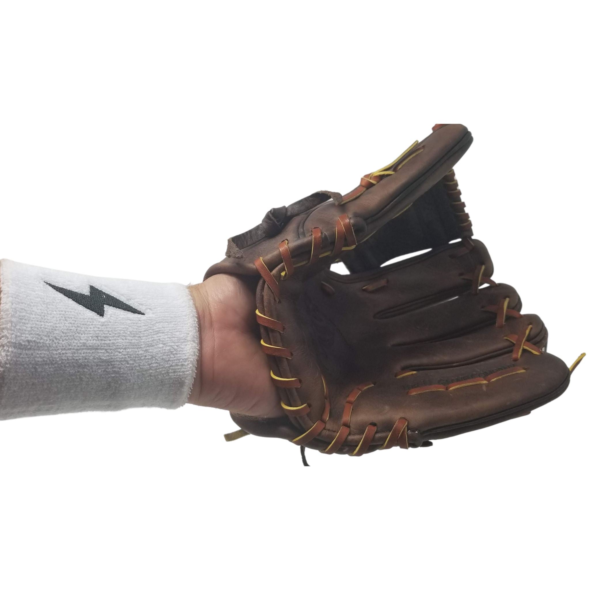 BRUCE BOLT Premium Pro Wrist Bands - WHITE- thumb 2