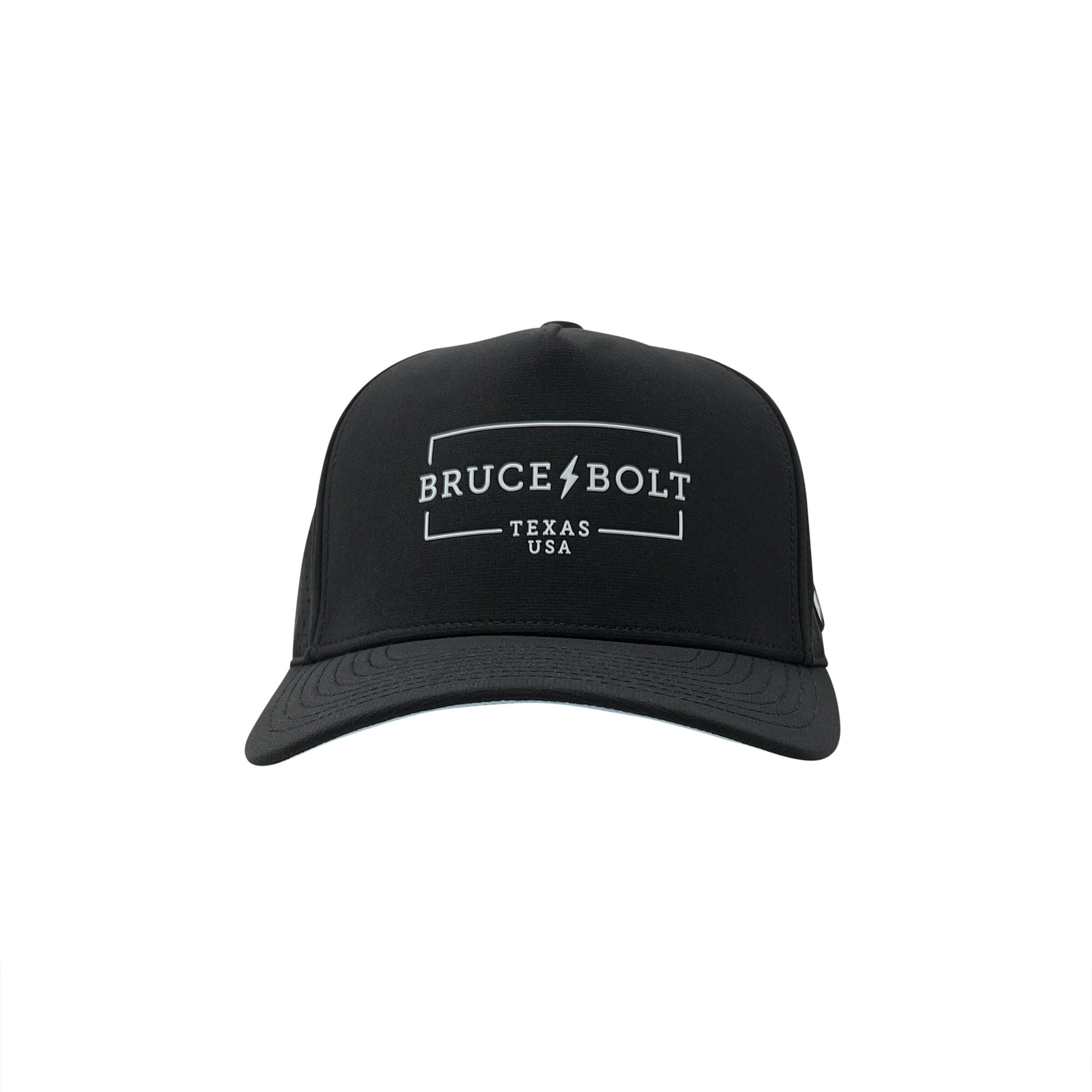 BRUCE BOLT Standard 5-Panel Snapback Hat - BLACK- thumb 2