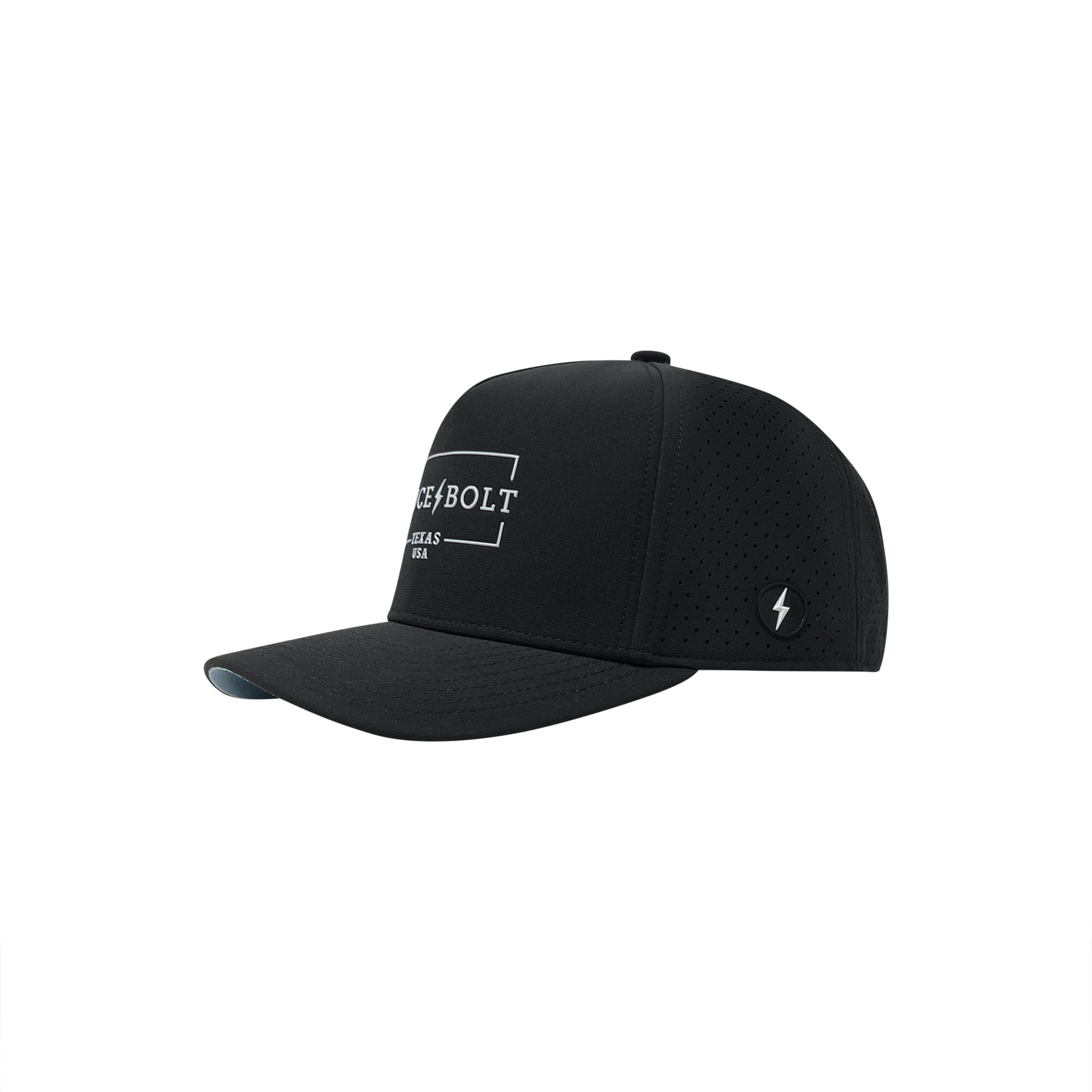BRUCE BOLT Standard 5-Panel Snapback Hat - BLACK- thumb 1