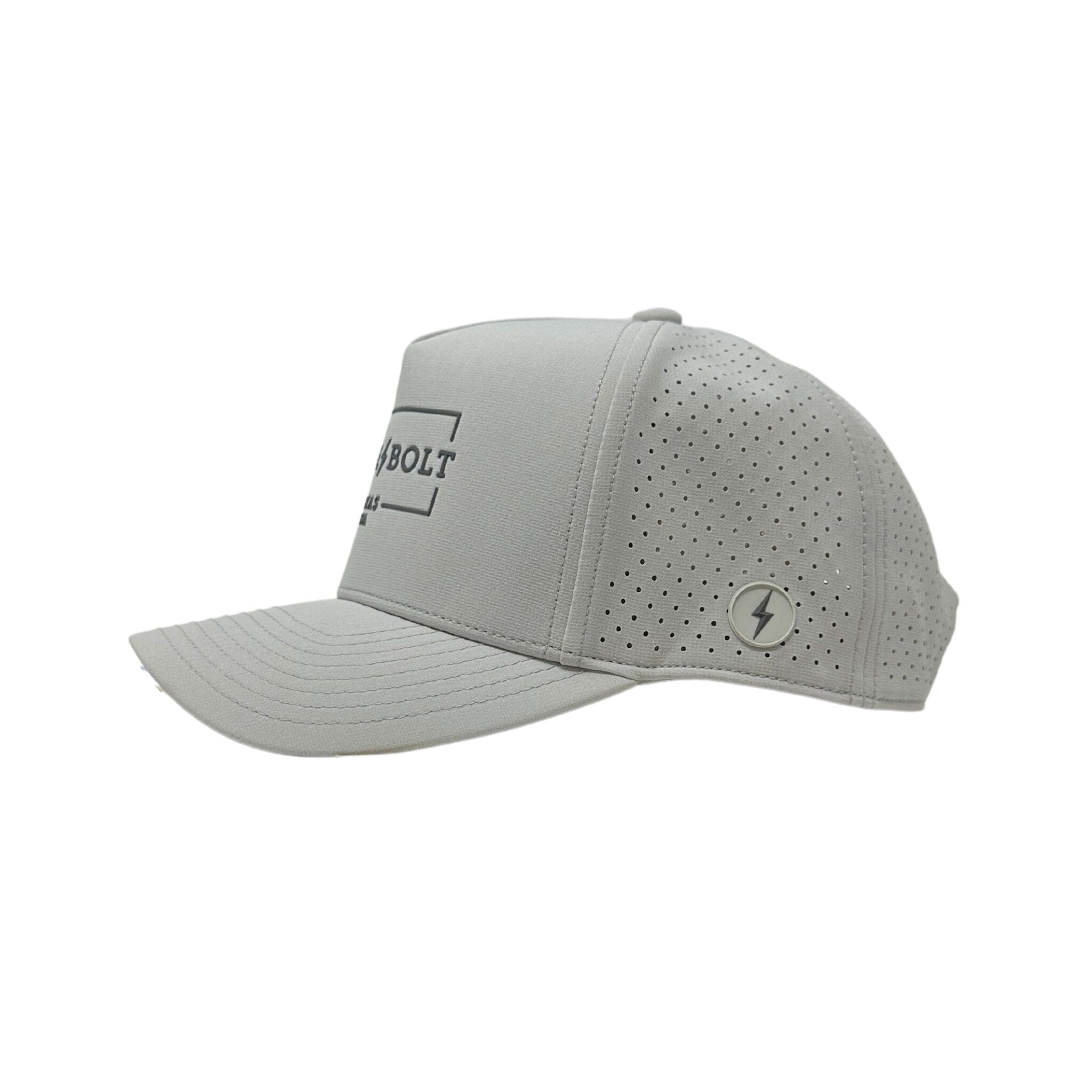 BRUCE BOLT Standard 5-Panel Snapback Hat - GREY- thumb 3