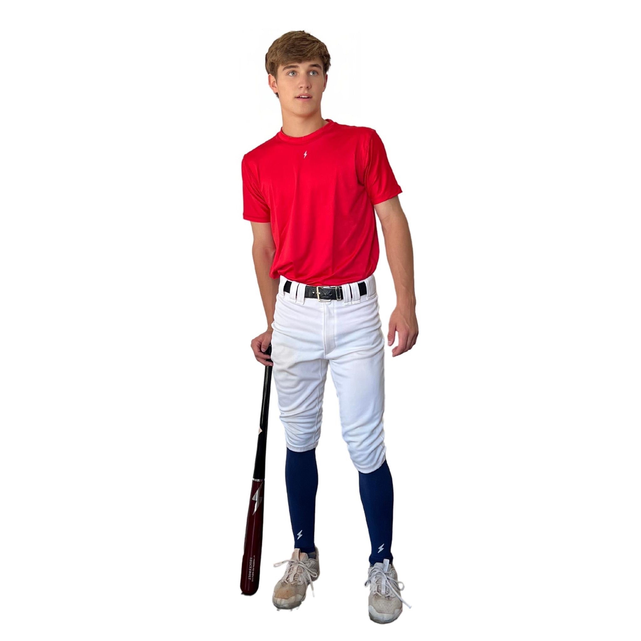 BRUCE BOLT Xtra Long Compression Leg Sleeves (pair) - BLACK- thumb 2