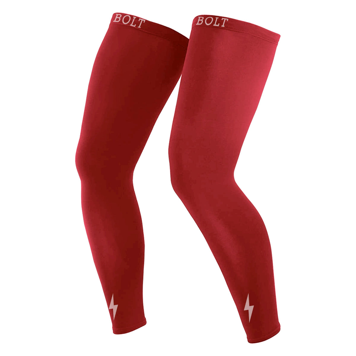 Xtra Long Red Leg Sleeves | Compression Leg Sleeves – BRUCE BOLT